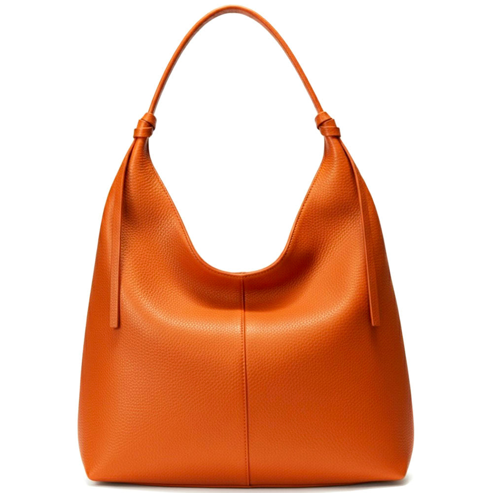 Flavia Oversized Soft Leather Shoulder Bag - Made In Italy