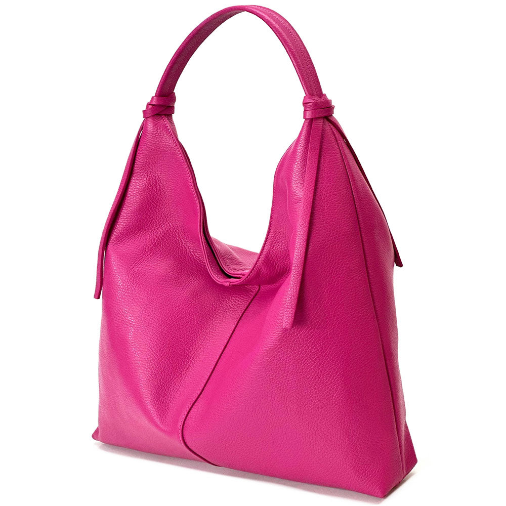 Flavia Oversized Soft Leather Shoulder Bag - Made In Italy