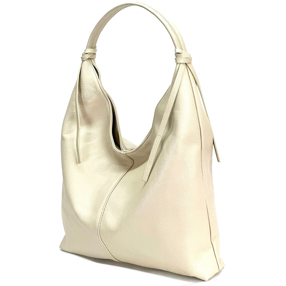 Flavia Oversized Soft Leather Shoulder Bag - Made In Italy