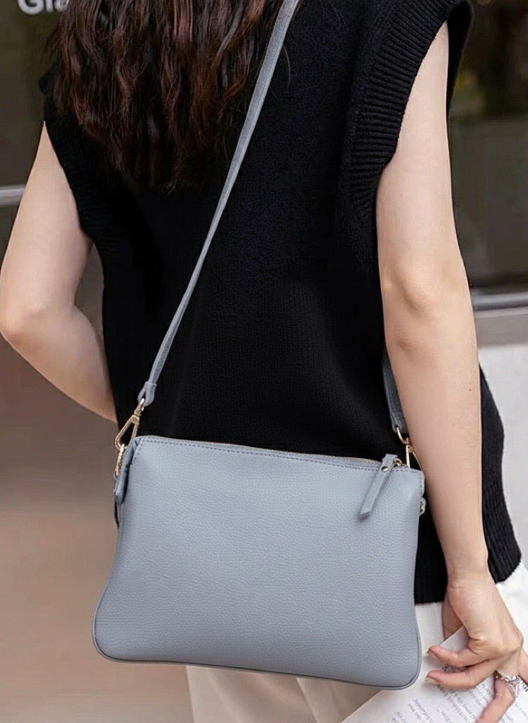 Graziella Cow Leather Shoulder and Crossbody Bag