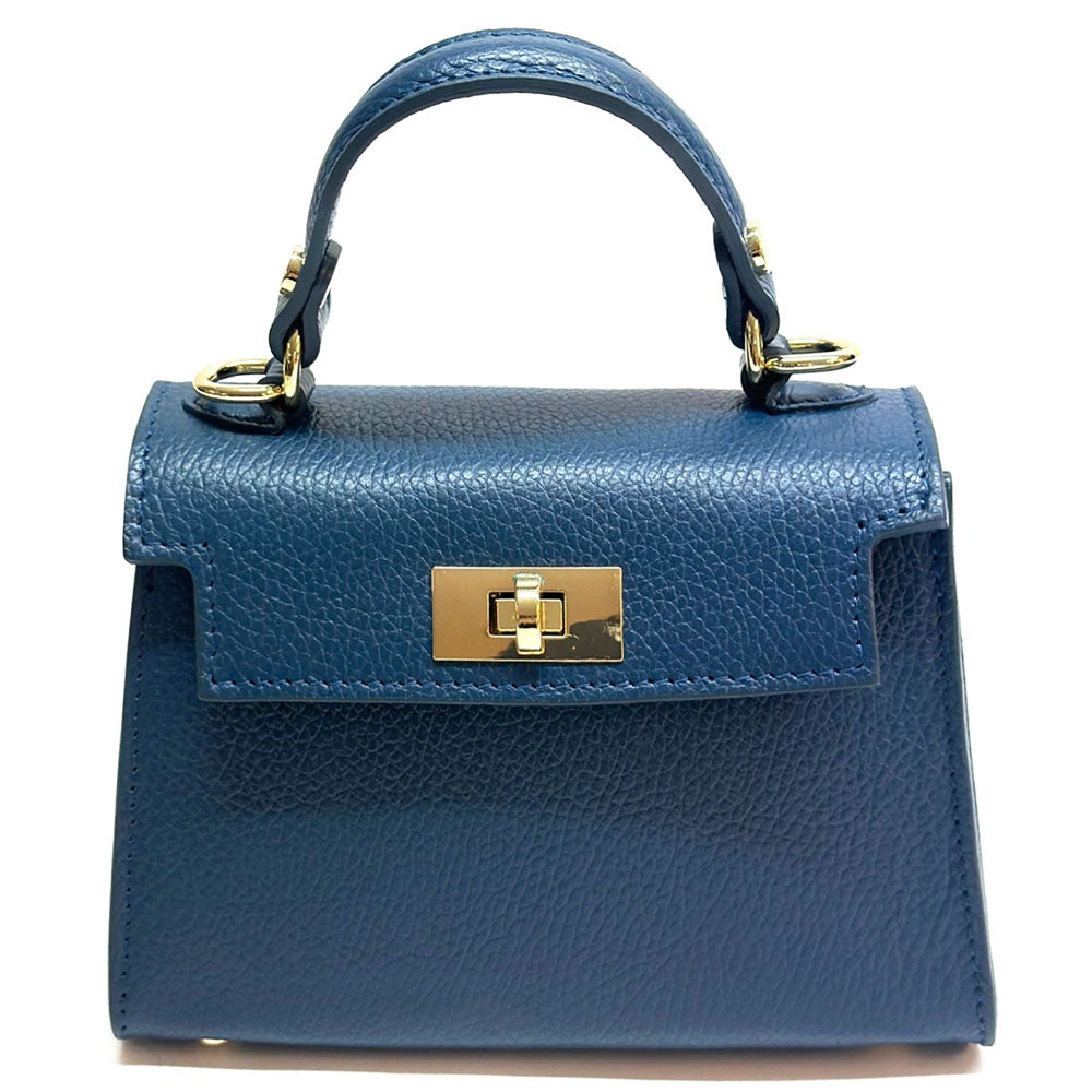 Sofia Structured Cow Leather Handbag - Made In Italy