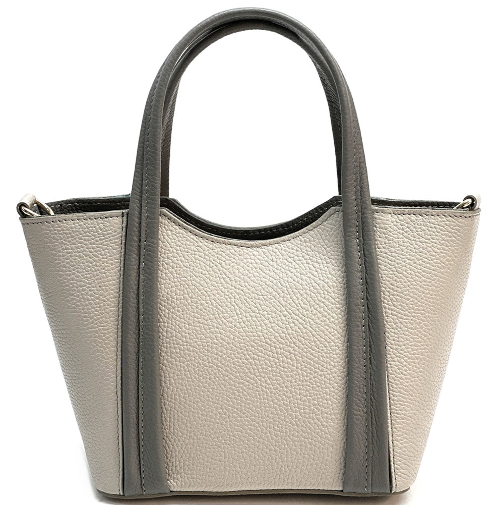 Katrine Small Structured Cow Leather Handbag - Made In Italy