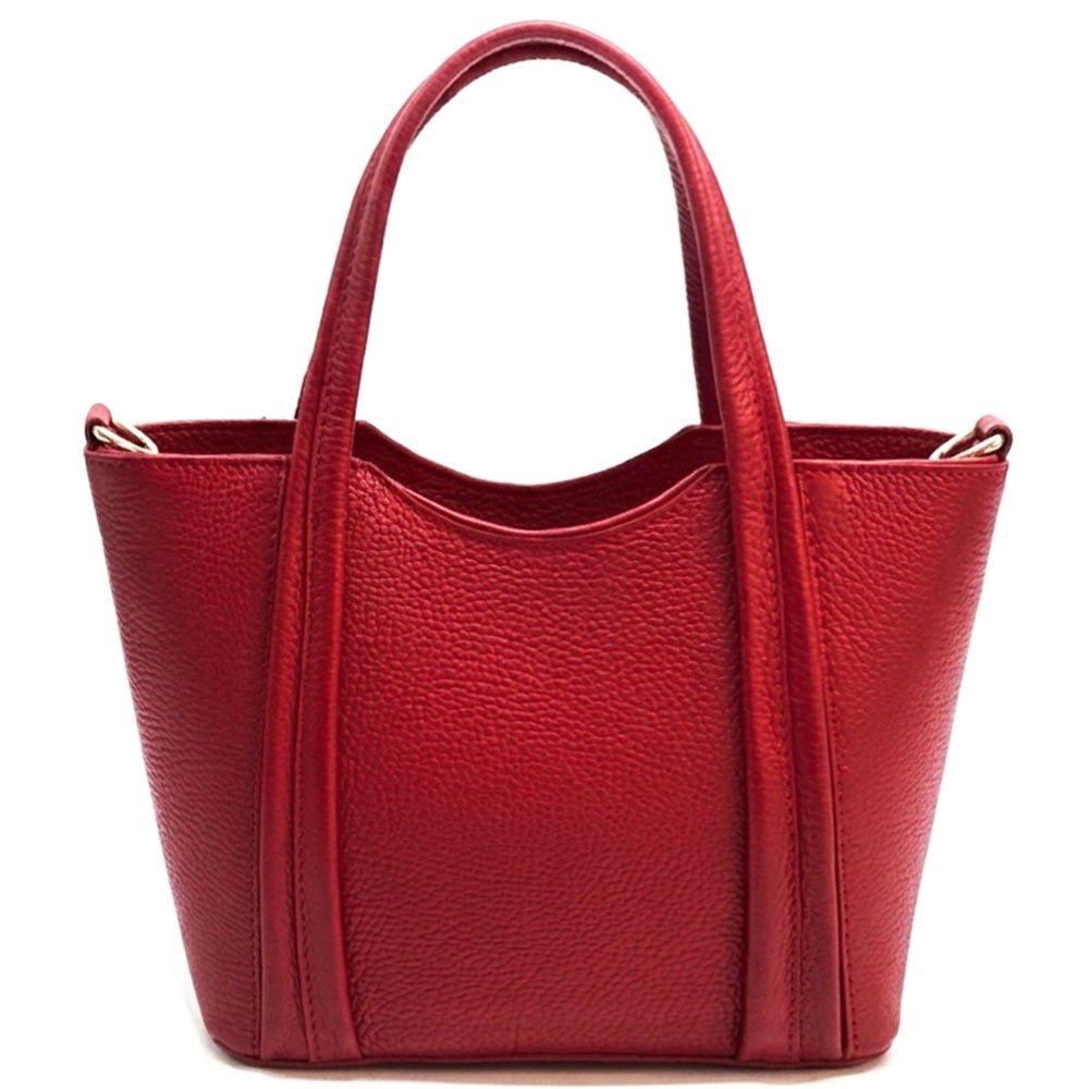 Katrine Small Structured Cow Leather Handbag - Made In Italy