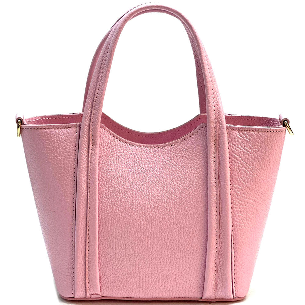 Katrine Small Structured Cow Leather Handbag - Made In Italy