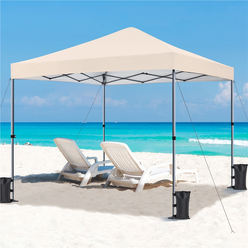 Pop-up Canopy, Outdoor Camping Tent with One-Push-To-Lock Setup Mechanism, UPF 50+ Instant Canopy Ideal, Suitable for Home & Commercial Use, Party Wedding Tent Garden Gazebo Outdoor Cover for Patio