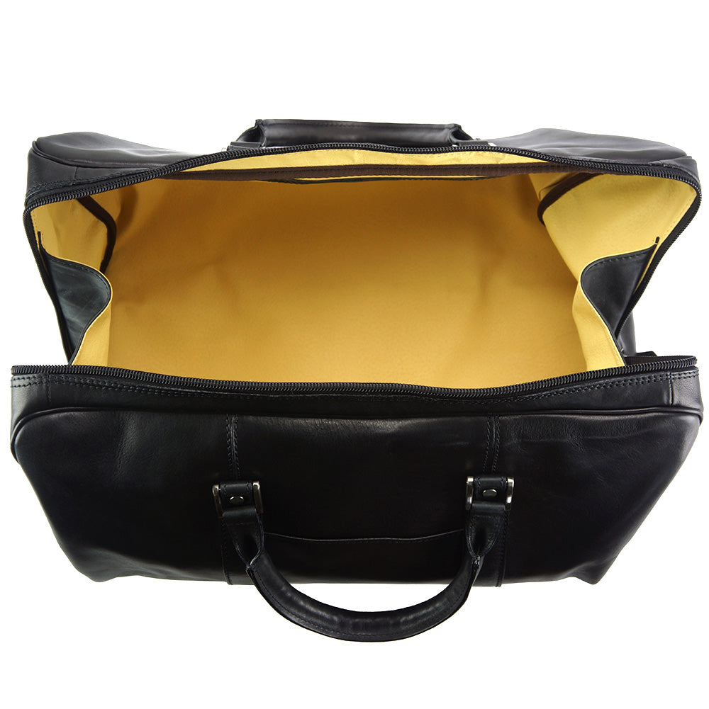 Gosto leather travel bag - Made In Italy