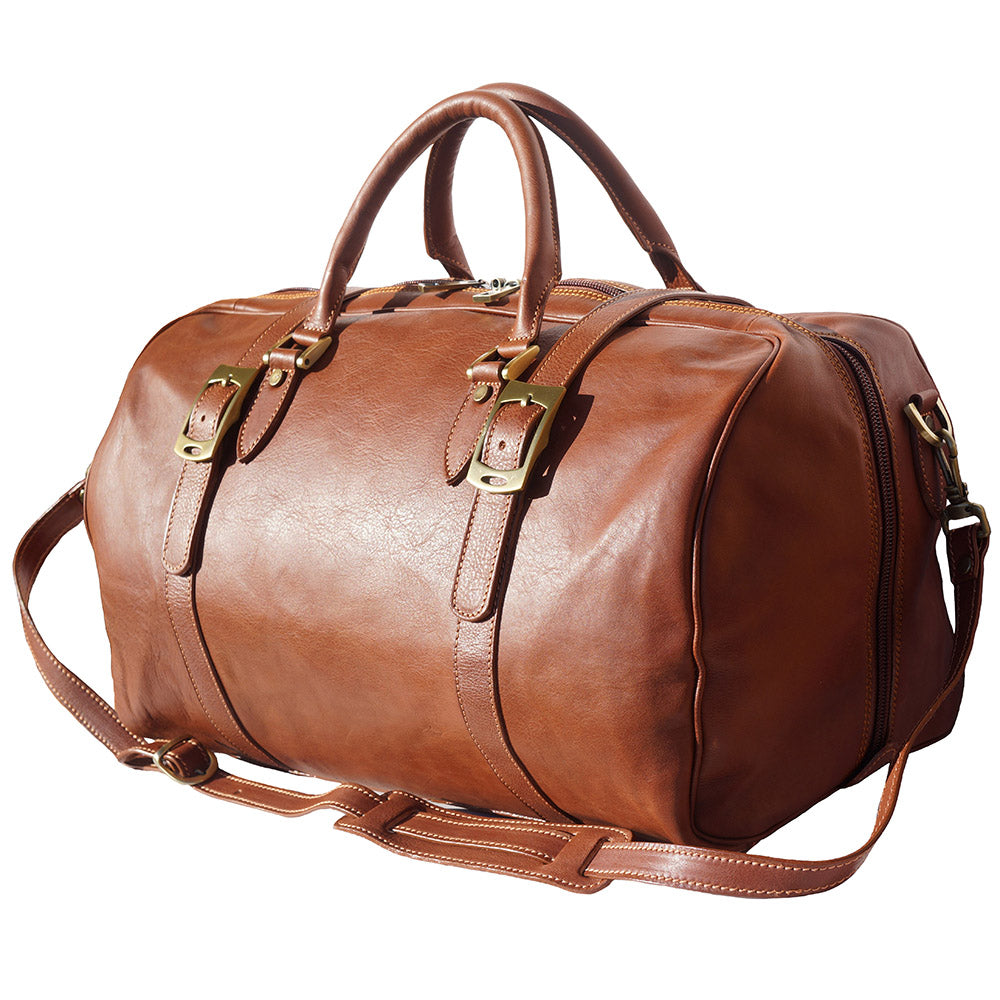 Fortunato Leather travel bag - Made In Italy