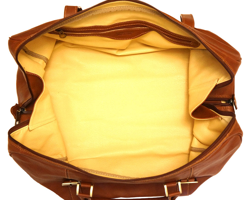 Fortunato Leather travel bag - Made In Italy