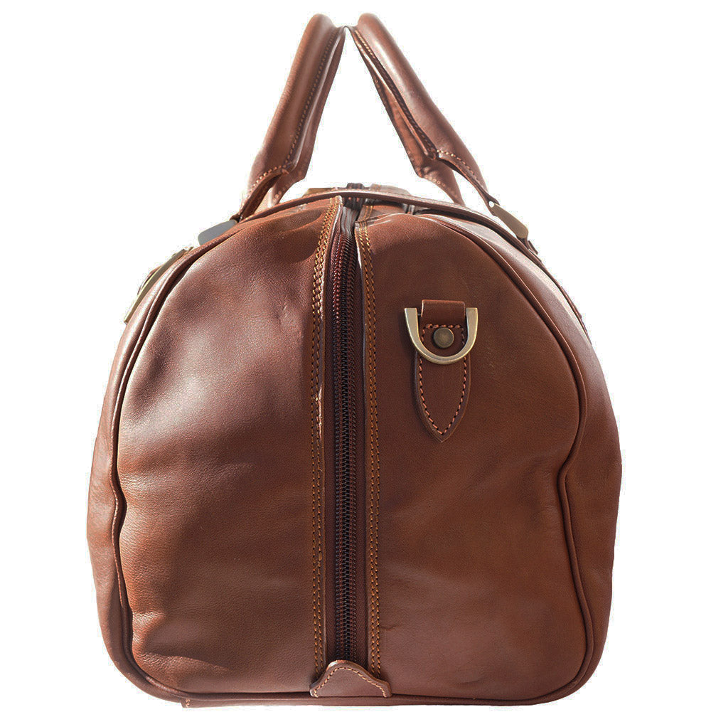 Fortunato Leather travel bag - Made In Italy