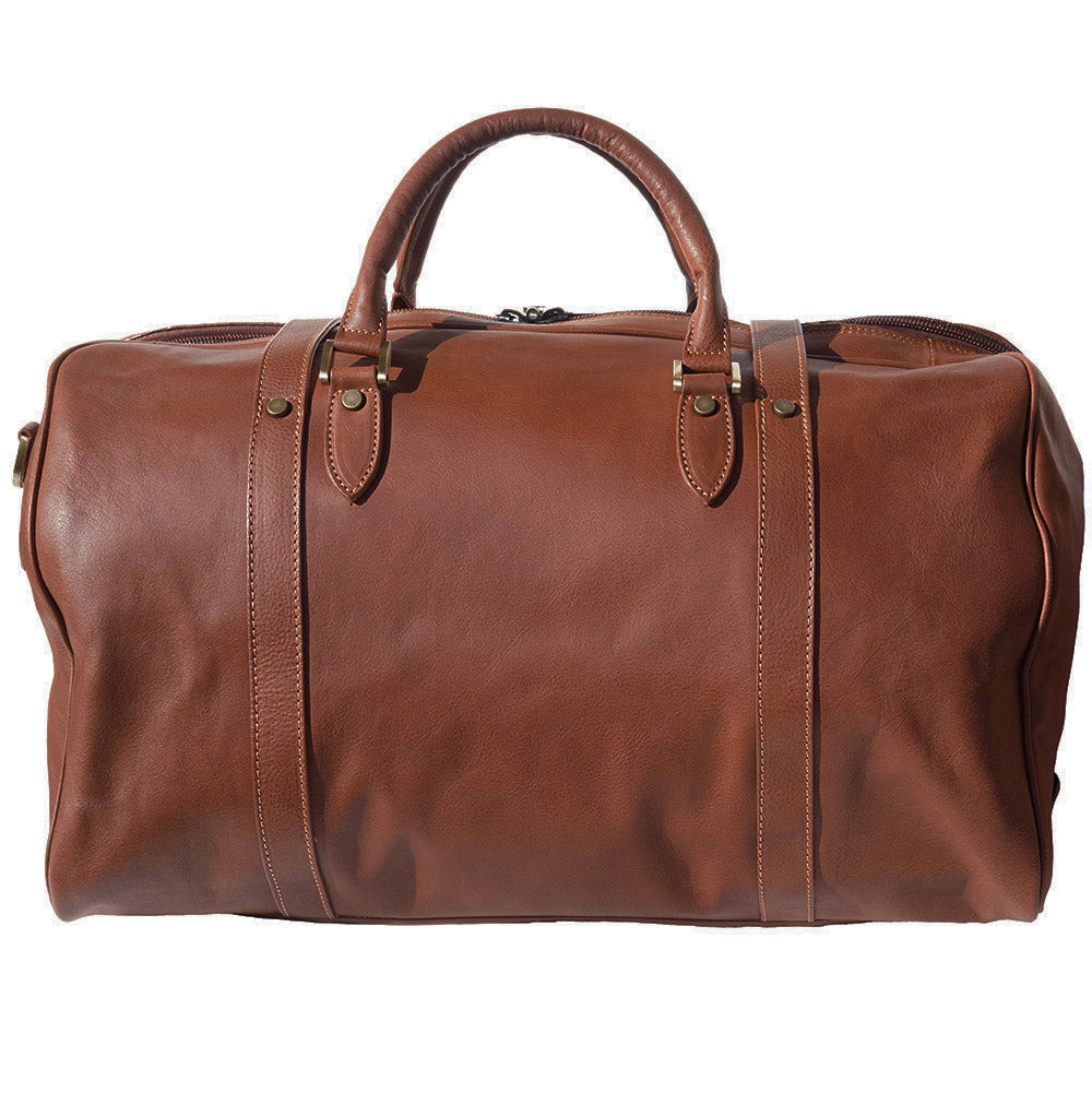 Fortunato Leather travel bag - Made In Italy