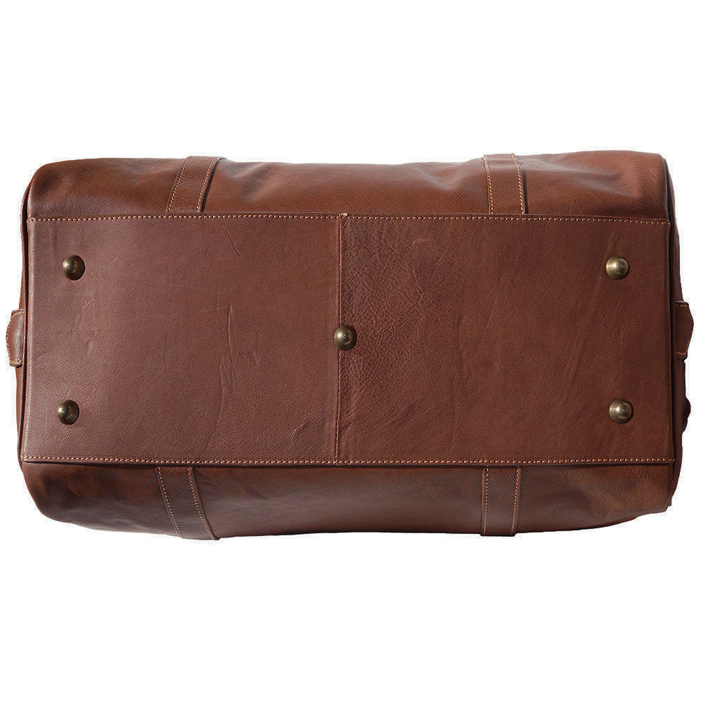 Fortunato Leather travel bag - Made In Italy