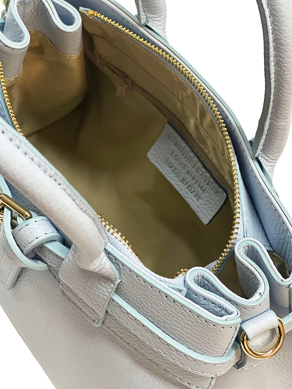 Voyage structured cow leather bag - Made In Italy