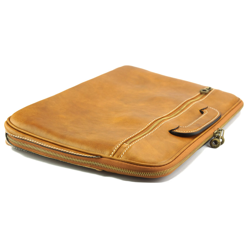 Porte-Documents Jour in Italian Vacchetta leather - Made In Italy