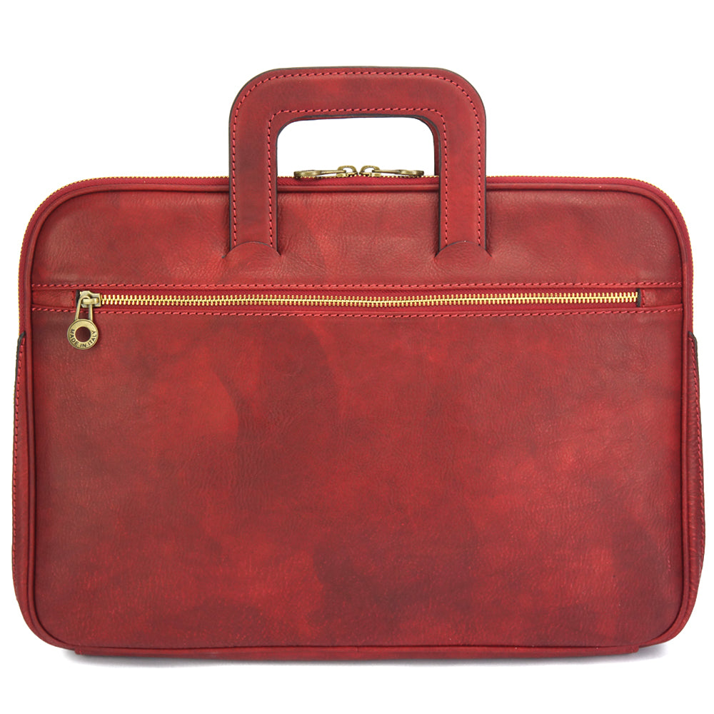 Porte-Documents Jour in Italian Vacchetta leather - Made In Italy
