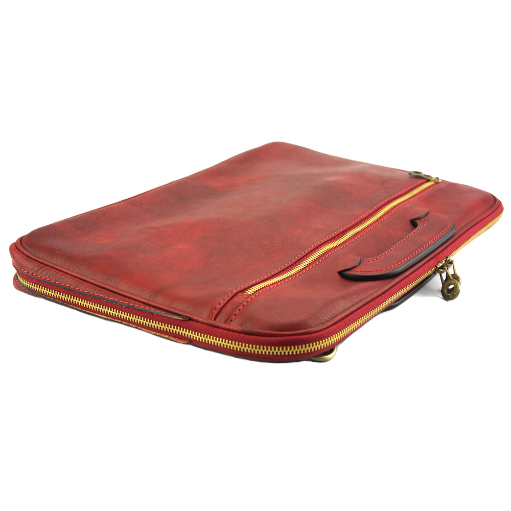 Porte-Documents Jour in Italian Vacchetta leather - Made In Italy