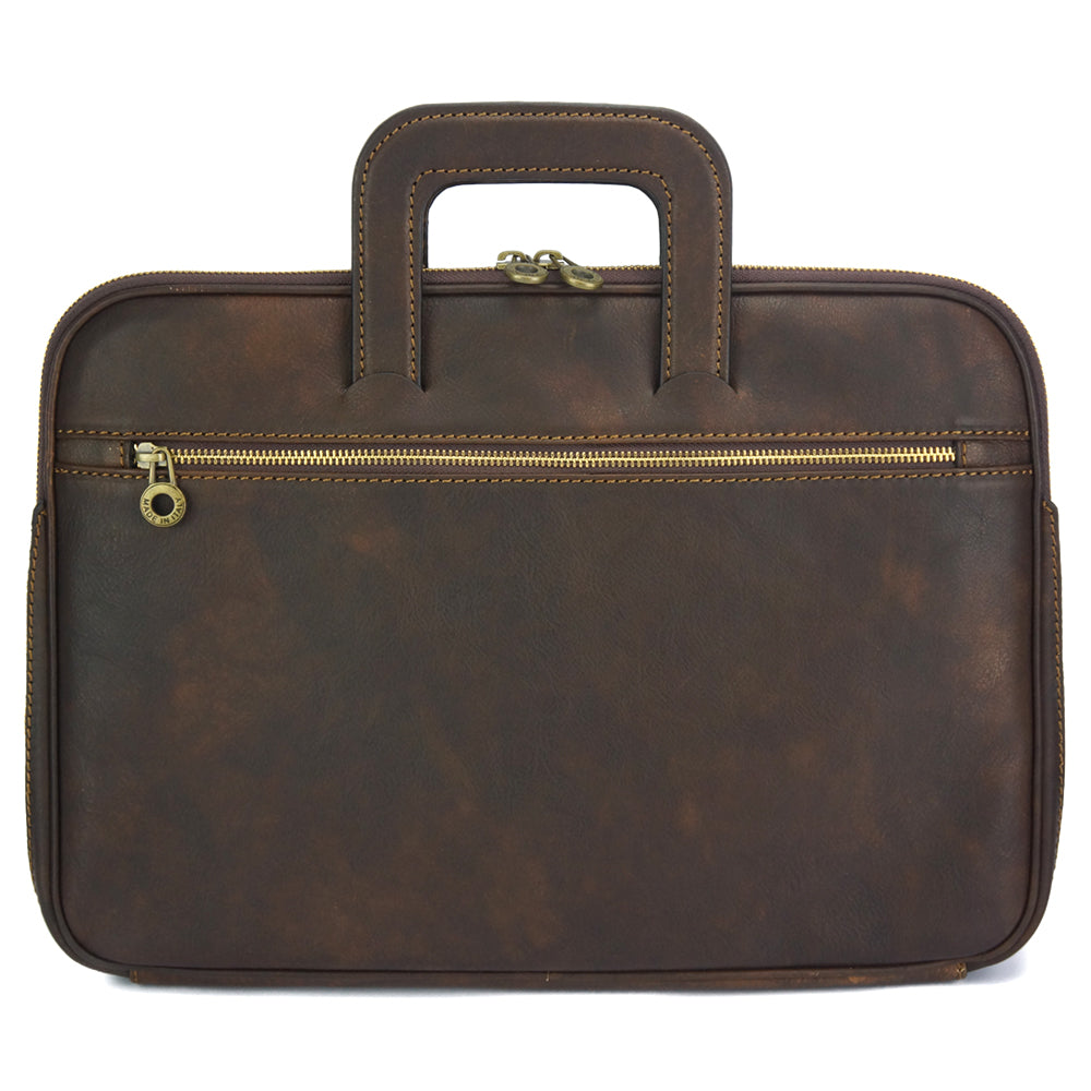 Porte-Documents Jour in Italian Vacchetta leather - Made In Italy