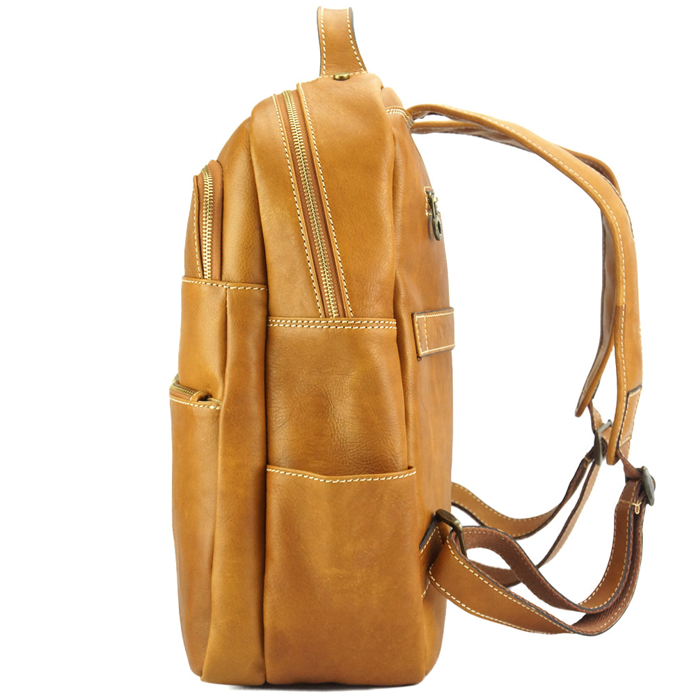 Charlie backpack in cow leather - Made In Italy