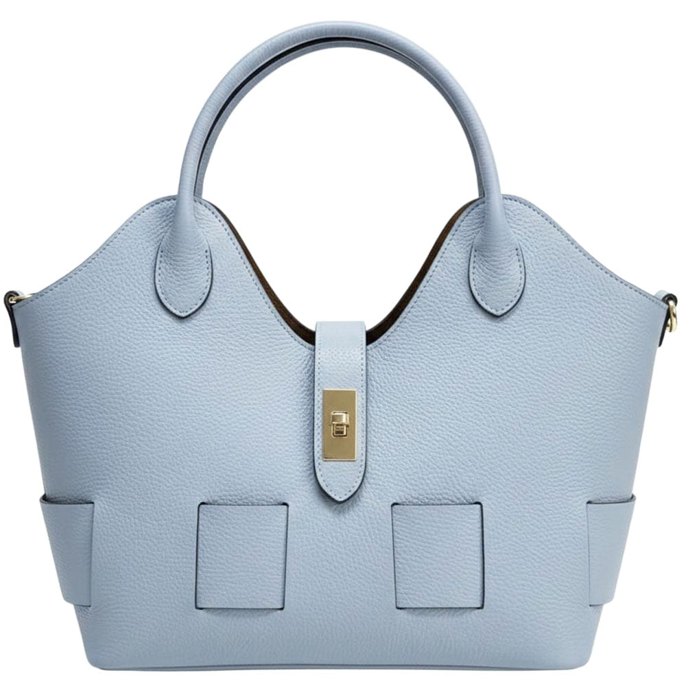 Lunetta Italian Cow Leather Tote Bag - Made In Italy