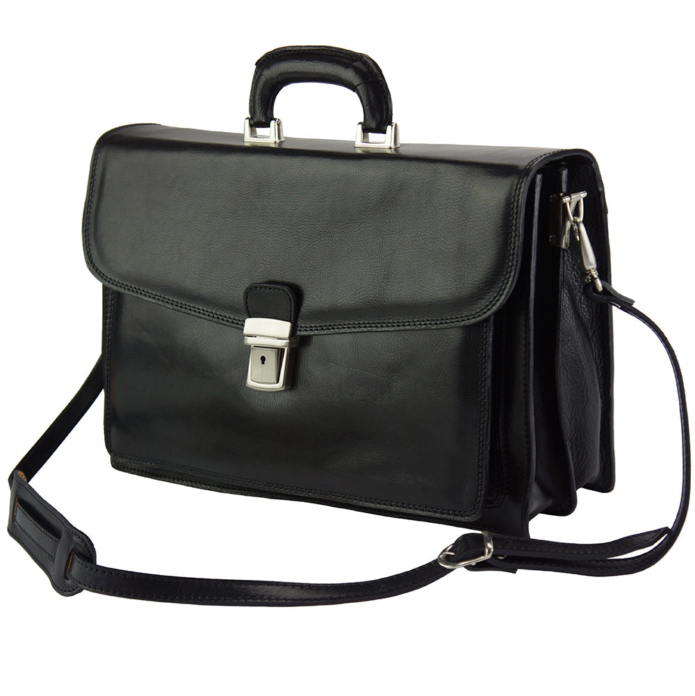 Dalmazio Leather Briefcase - Made In Italy