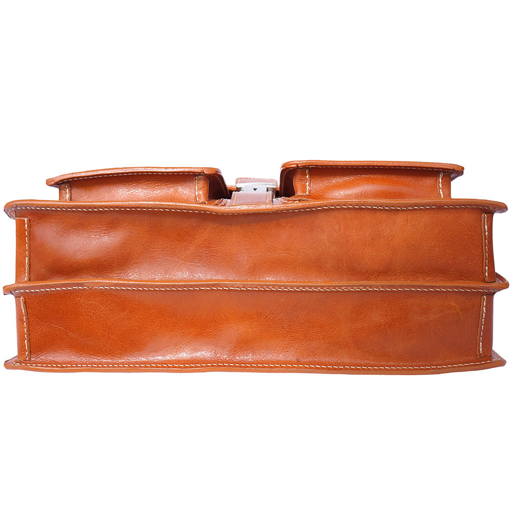 Magnate Leather Briefcase - Made In Italy