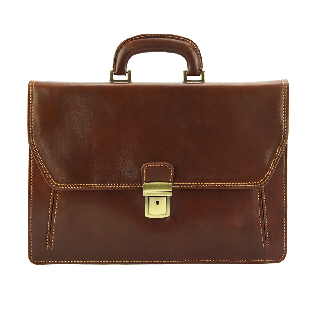 Sergio leather Mini briefcase - Made In Italy