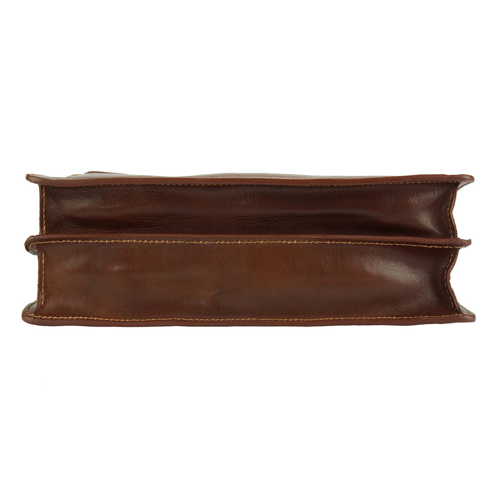 Sergio leather Mini briefcase - Made In Italy