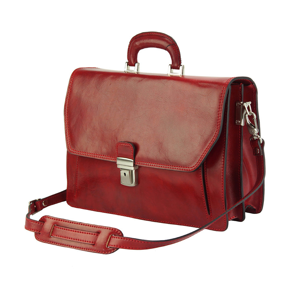 Sergio leather Mini briefcase - Made In Italy