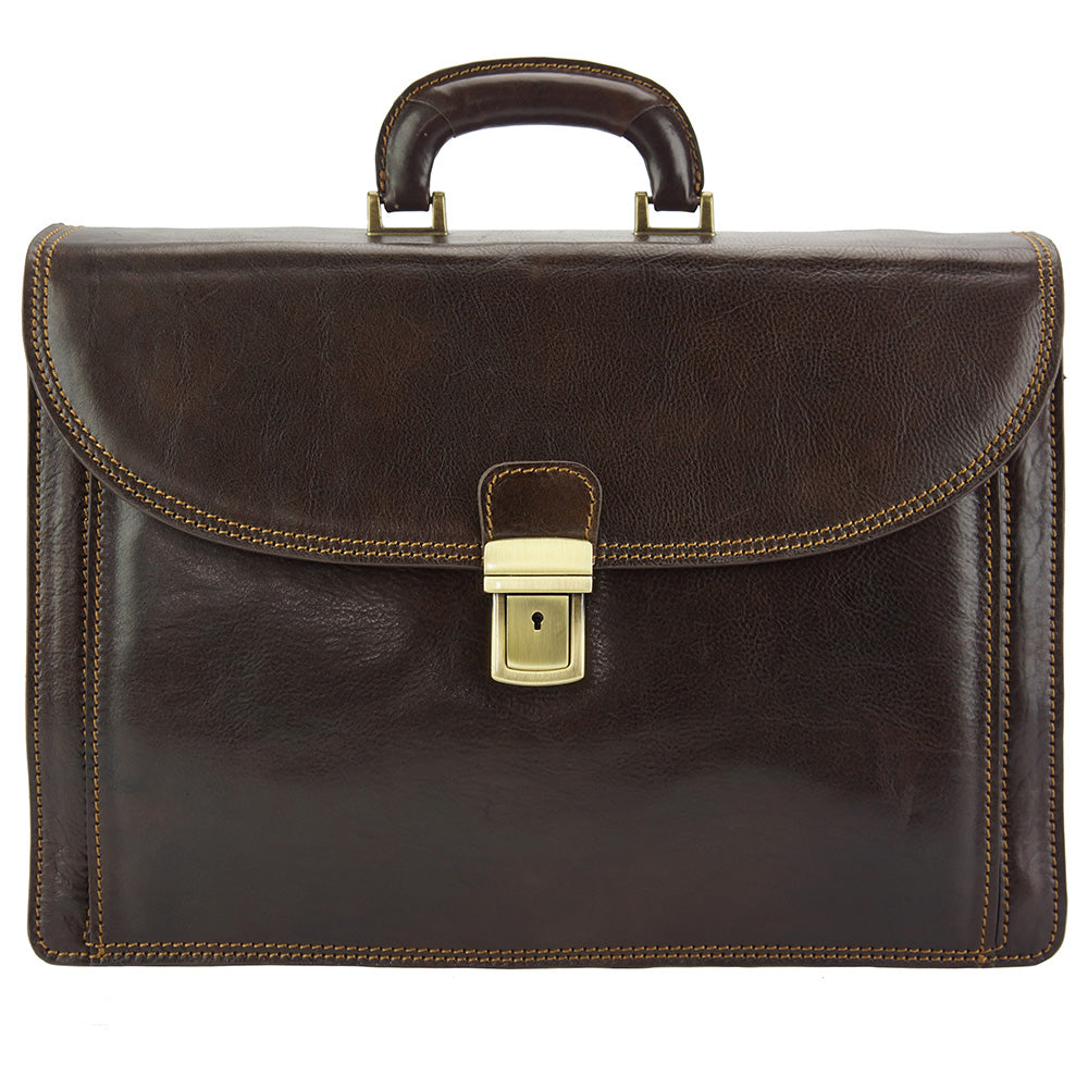 Filippo Leather Business Briefcase - Made In Italy