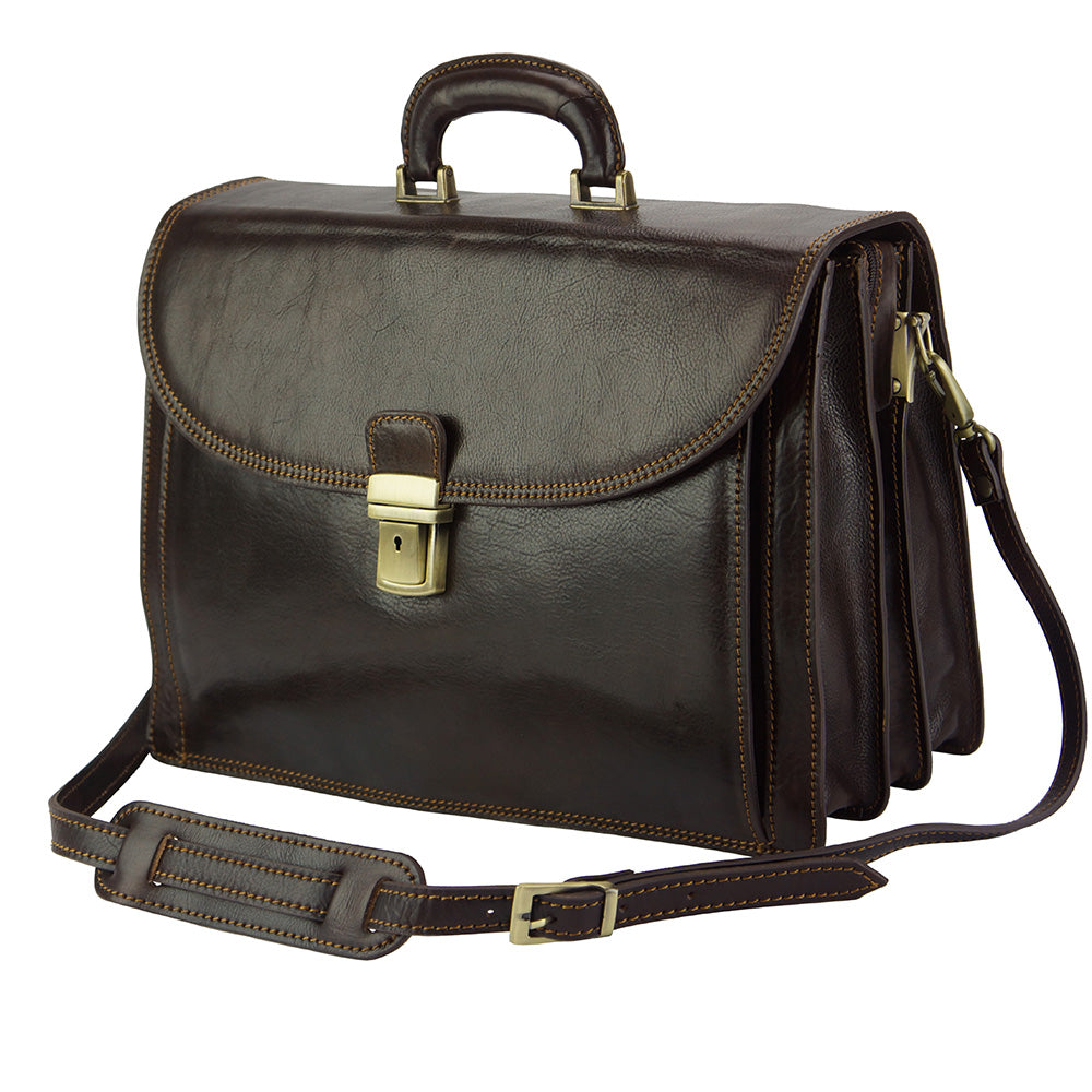 Filippo Leather Business Briefcase - Made In Italy