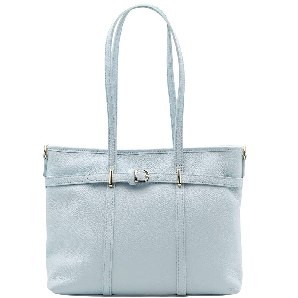 Serafita Structured Leather Tote - Made In Italy