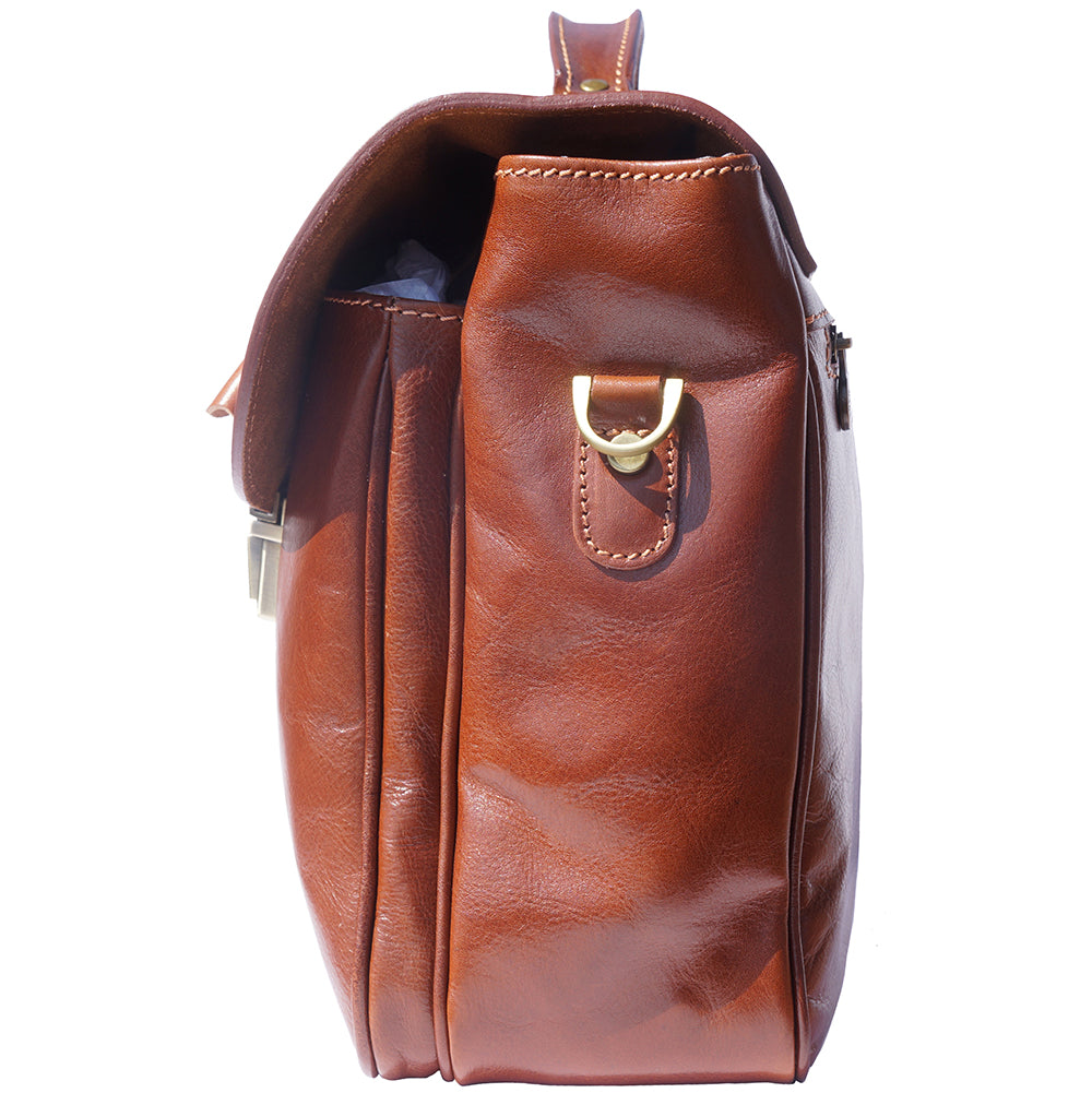 Andrea Leather Business briefcase - Made In Italy