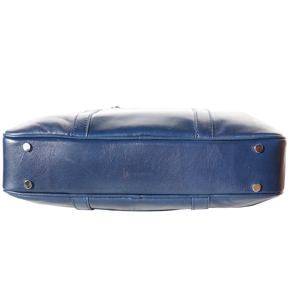 Gianpaolo leather briefcase - Made In Italy