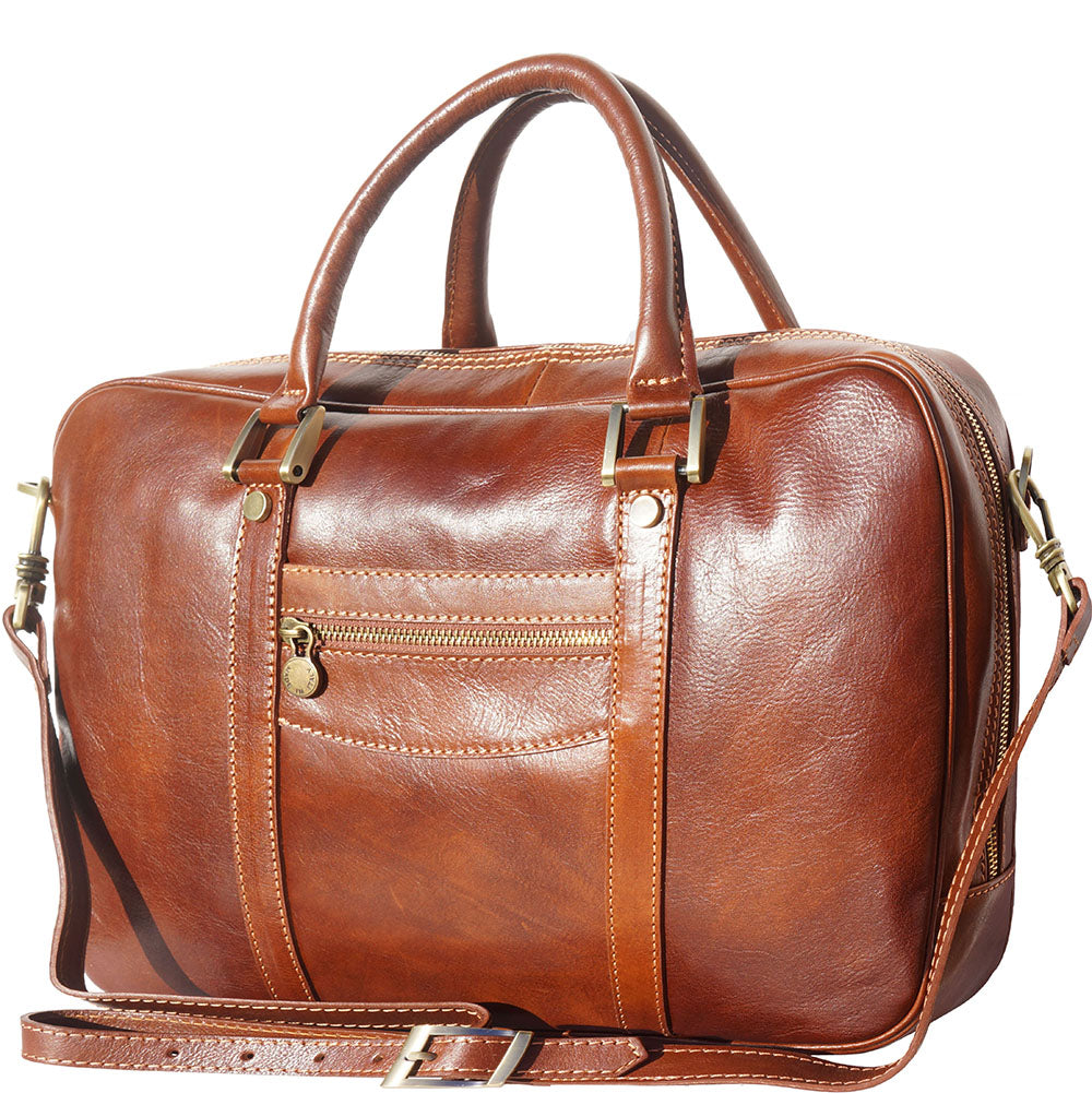 Gianpaolo leather briefcase - Made In Italy