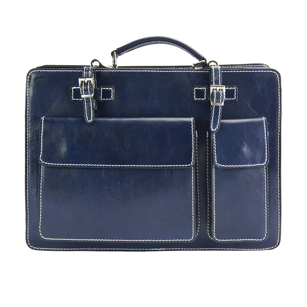 Daniele leather briecase - Made In Italy