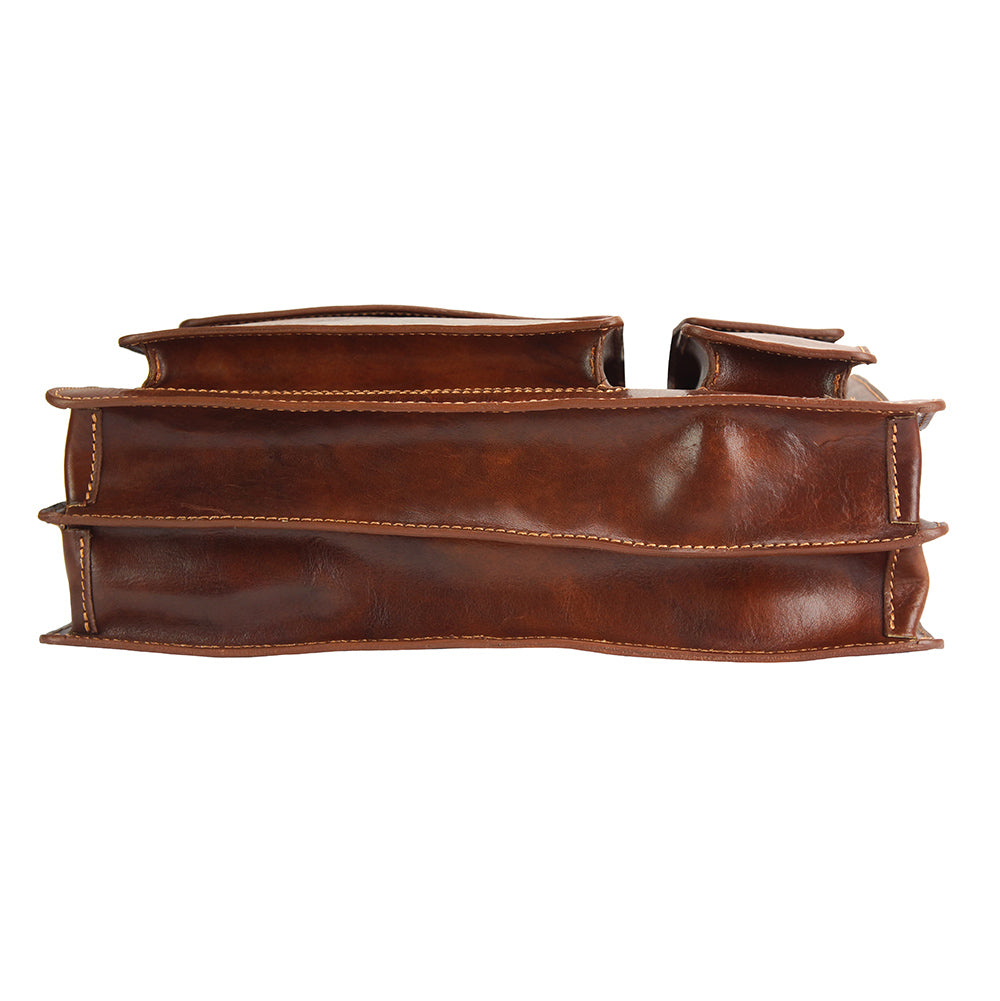 Daniele leather briecase - Made In Italy