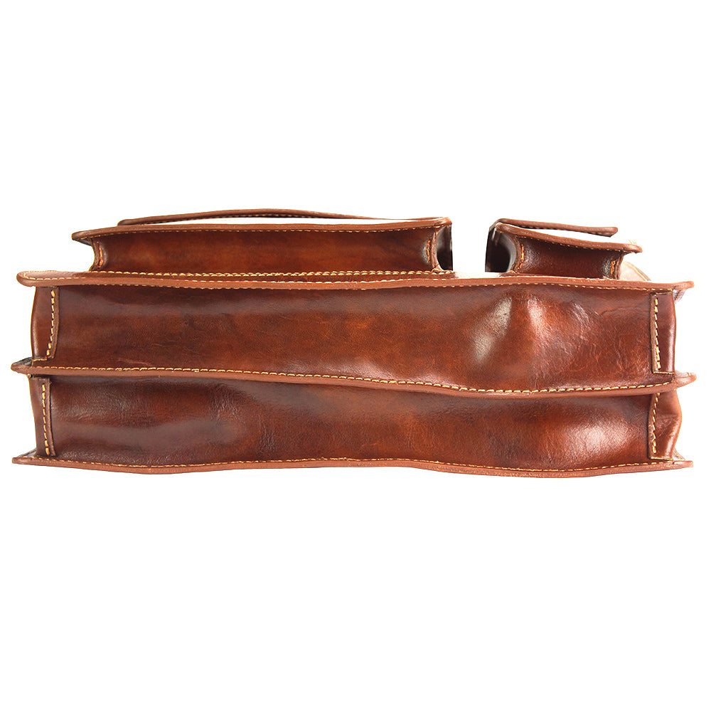 Daniele GM leather briecase - Made In Italy