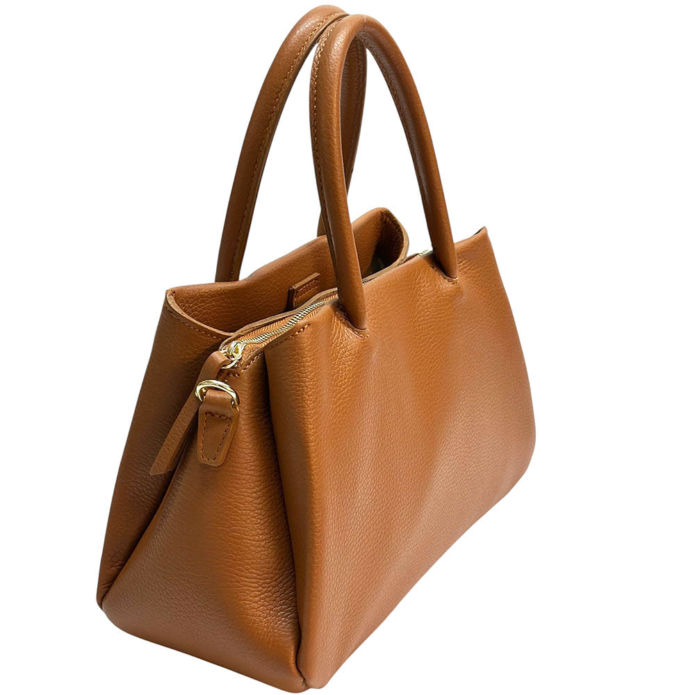 Melisara Italian Cow Leather Handbag - Made In Italy