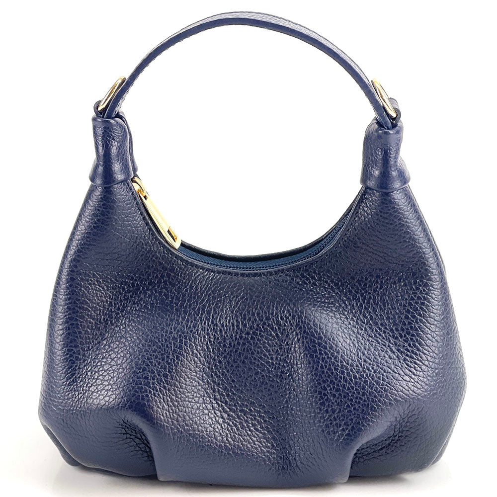 Noemi Compact Italian Leather Hobo Bag - Made In Italy