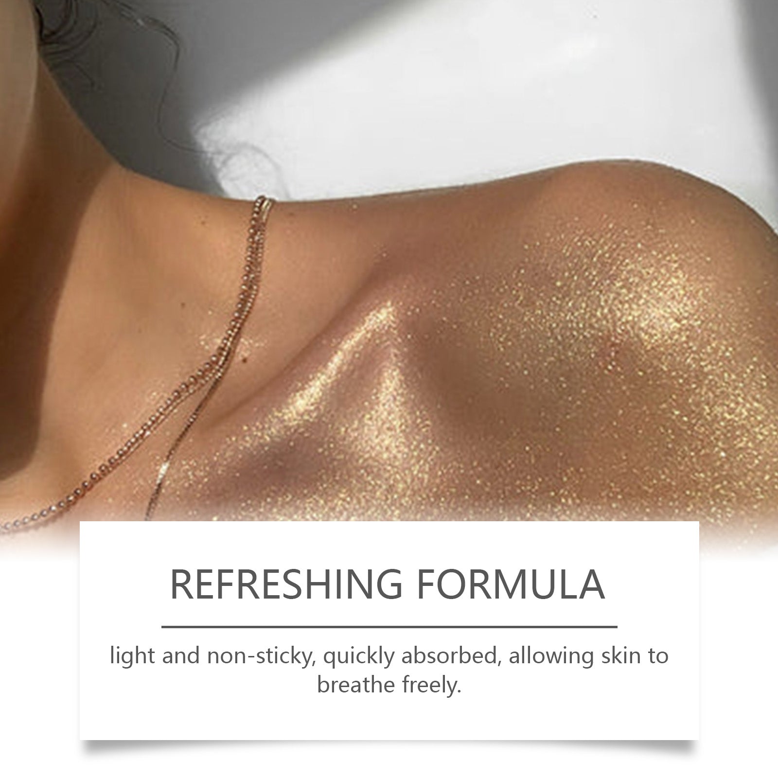 OceAura Body Glitter Spray Natural Stereoscopic Long-Lasting Shiny Hair Body Collarbone Highlighter Spray