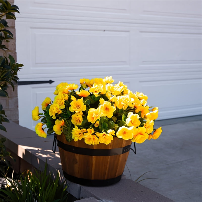 4pcs UV-Resistant Camellias Artificial Flowers, Lifelike Faux Camellia Plant for Home Decor