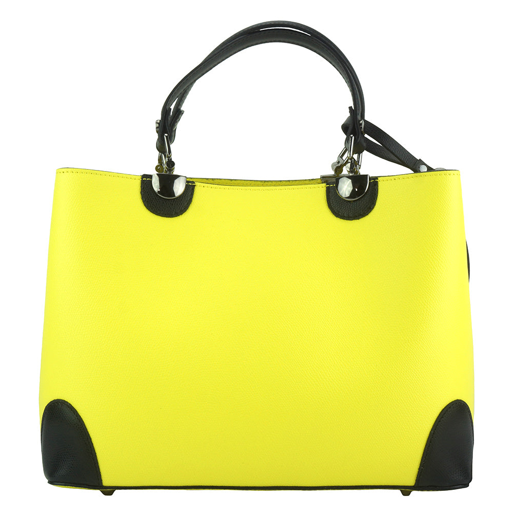 Irma leather handbag - Made In Italy