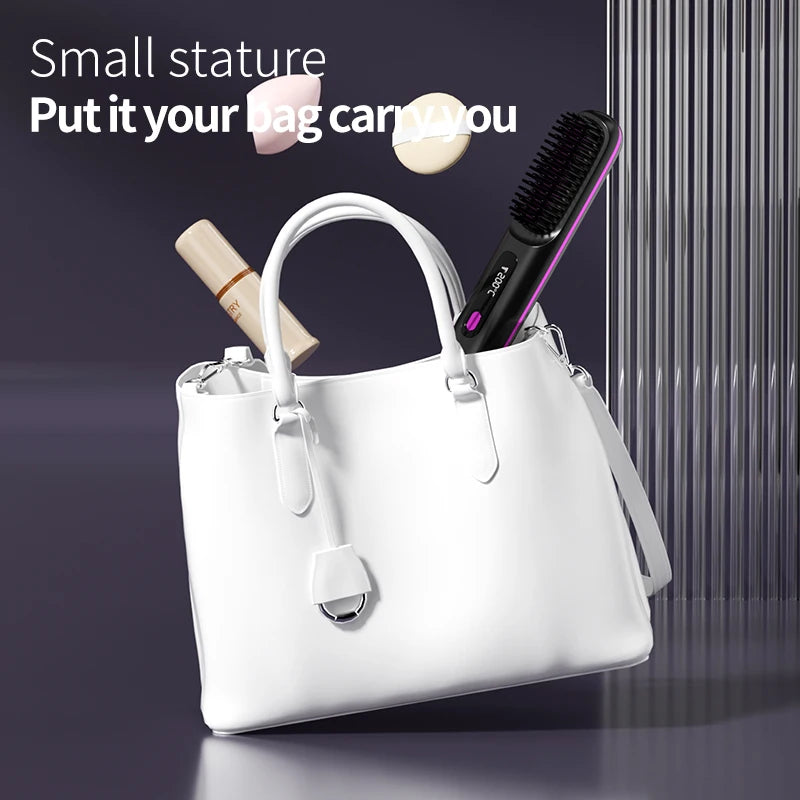 Home Travel Wireless Straightener, Digital Adjustable Styling Tool, Women&