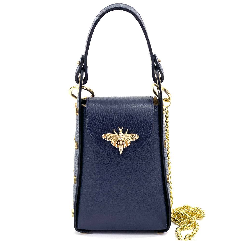 Bobbi leather Handbag - Made In Italy