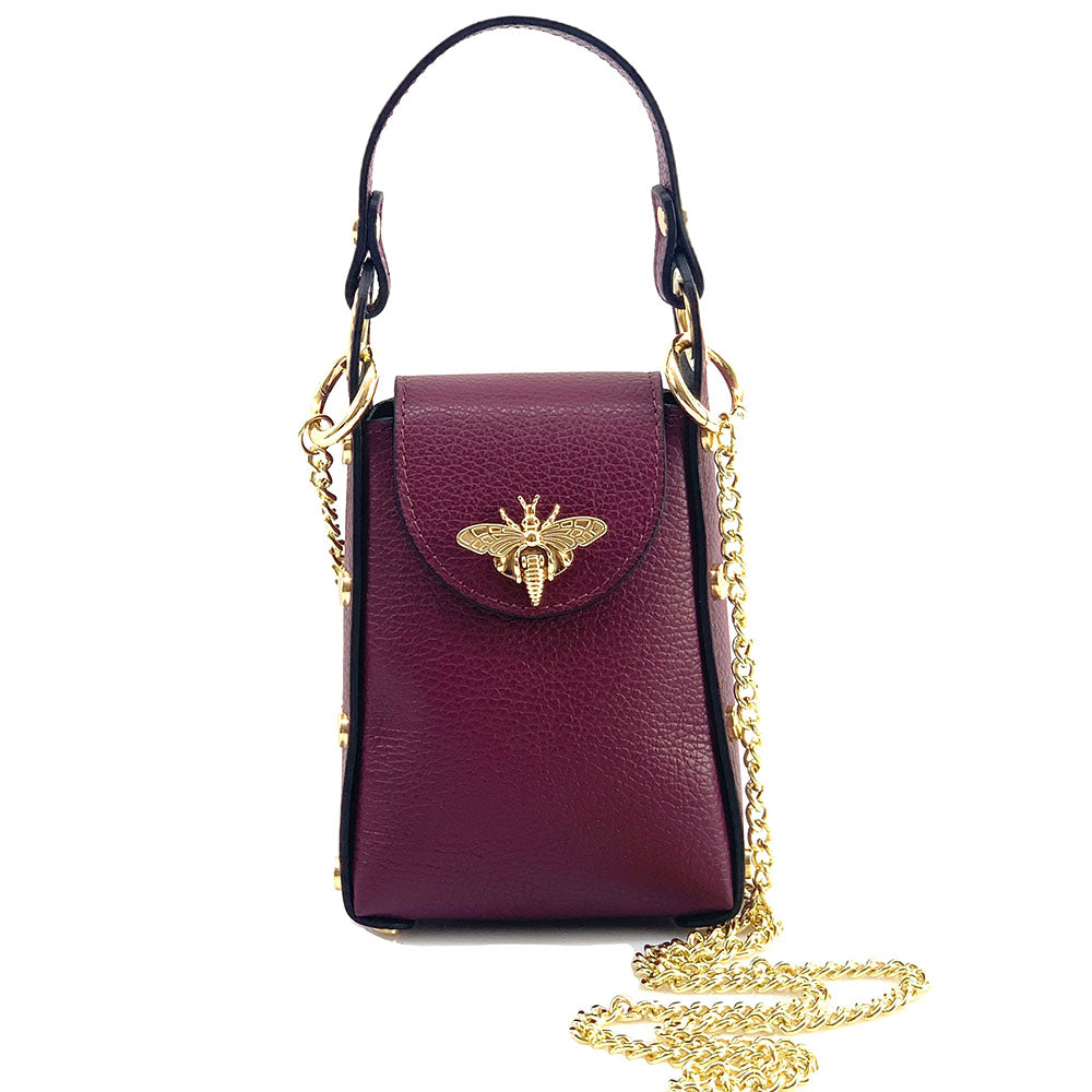 Bobbi leather Handbag - Made In Italy