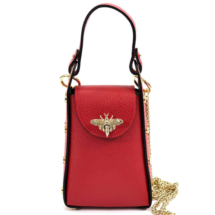 Bobbi leather Handbag - Made In Italy
