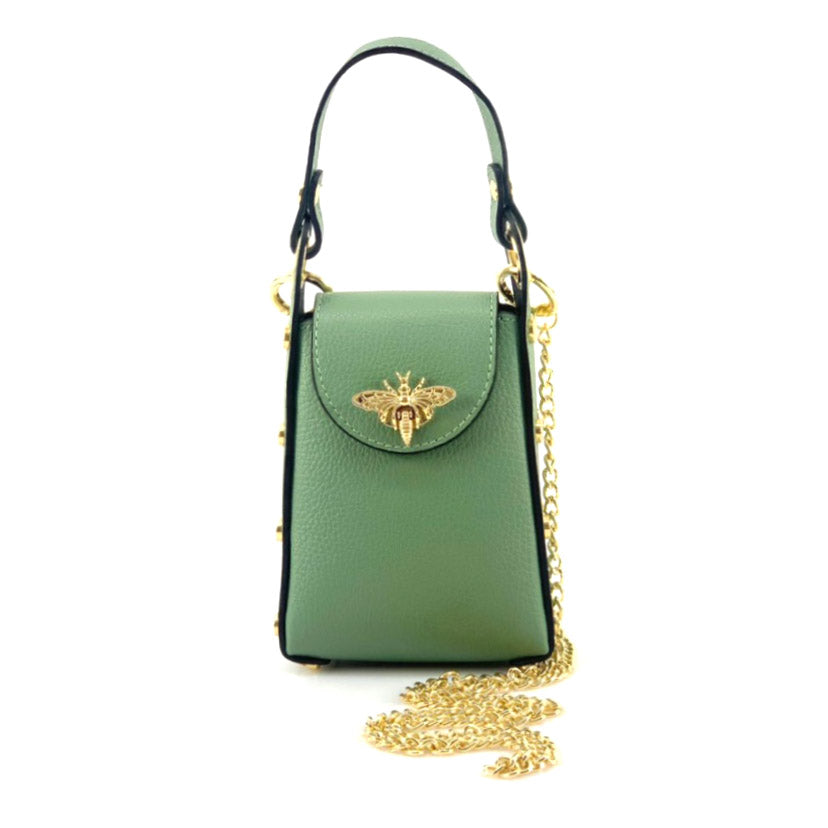 Bobbi leather Handbag - Made In Italy