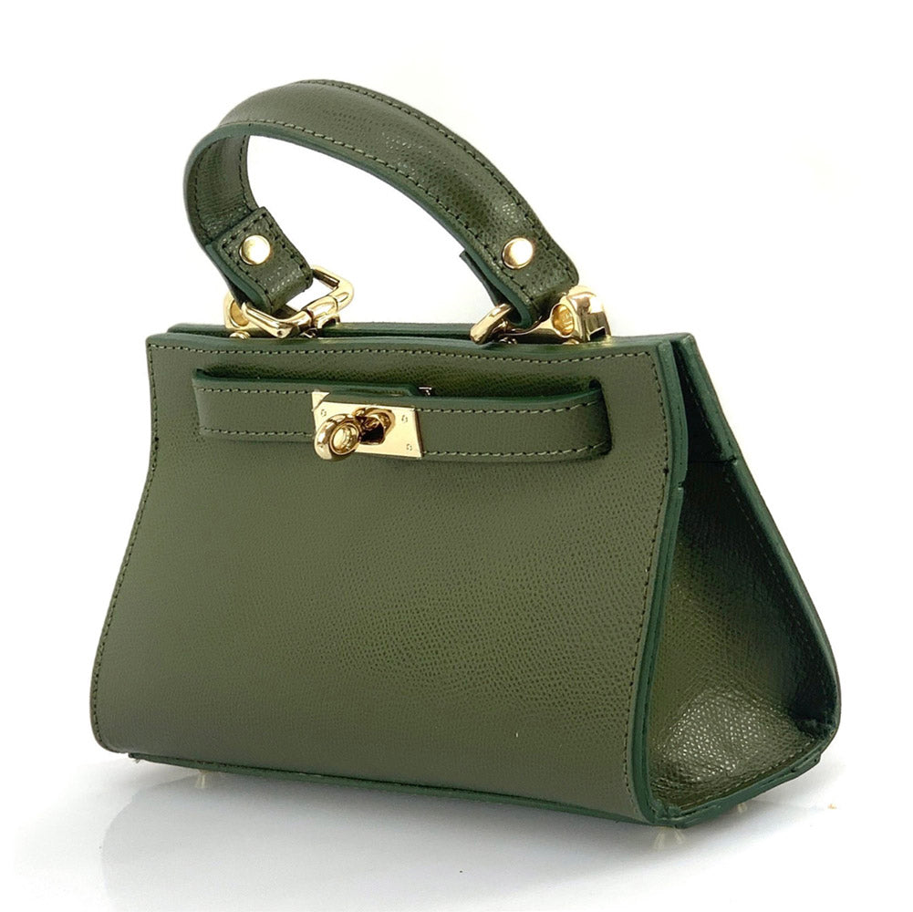 Ambra Leather Handbag - Made In Italy
