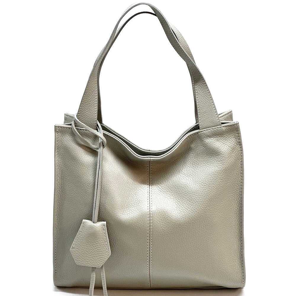 Zoe Leather Shoulder Bag - Made In Italy