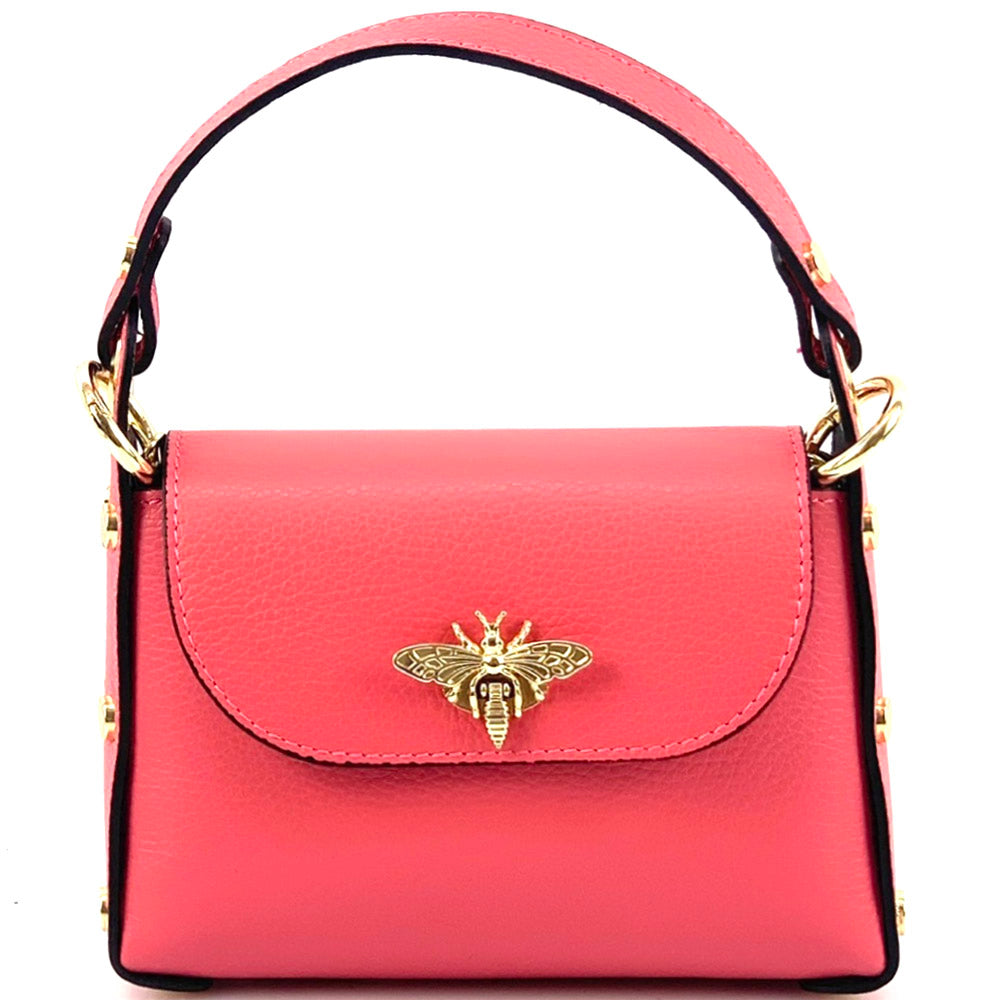 Virginia leather Handbag - Made In Italy