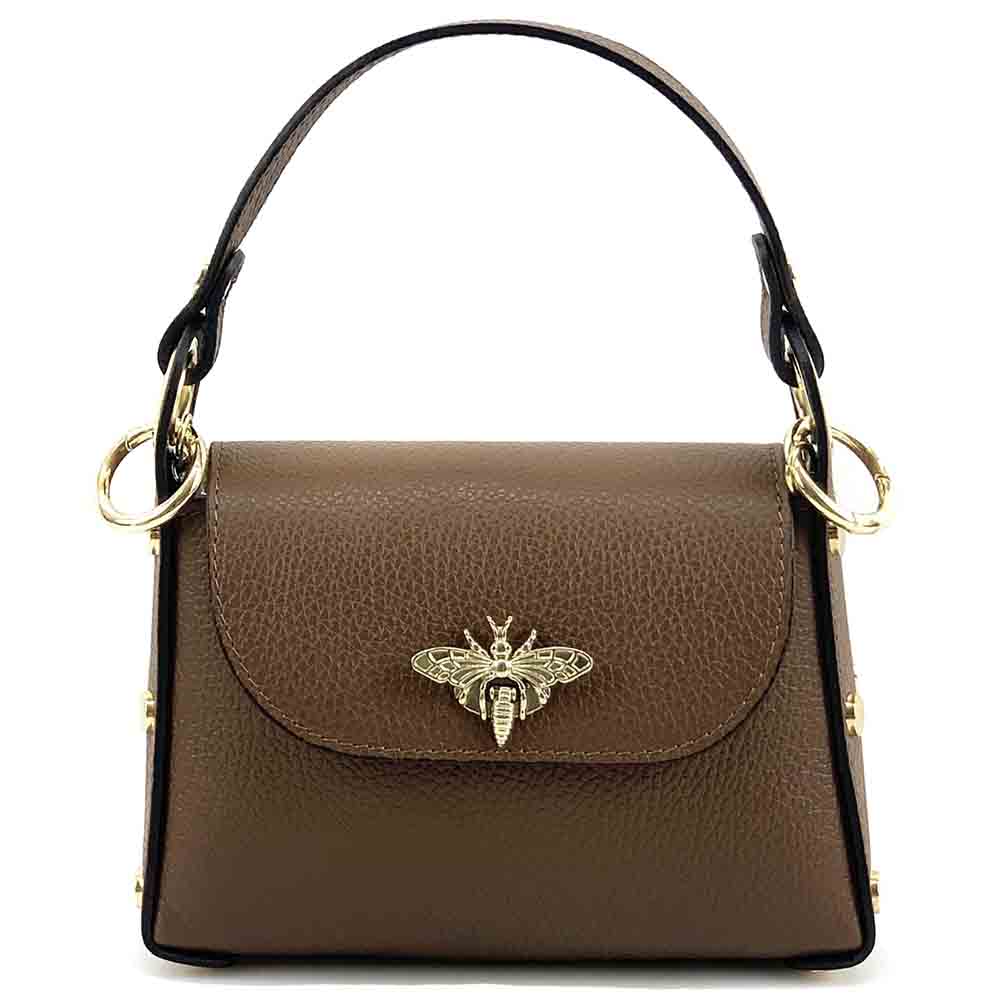 Virginia leather Handbag - Made In Italy